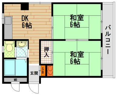ガーデンハイツ【4階】の間取り