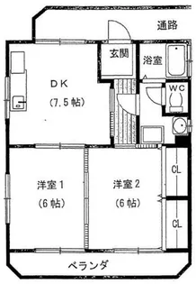 愛知県豊橋市つつじが丘3丁目【アパート】の間取り