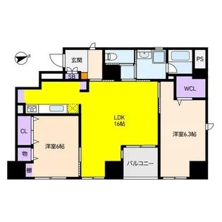 カノン甲南山手【7階】の間取り