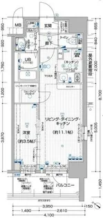 エスリード神戸レジデンス【3階】の間取り