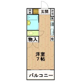 スプリングシティ上沢【2階】の間取り