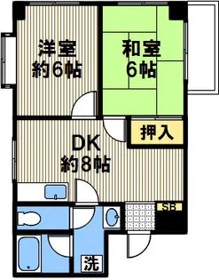 マスダハイツ【400号室】の間取り