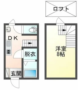 Ray Lia【A8号室】の間取り