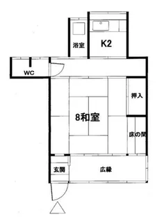 福岡県中間市長津2丁目【一戸建】の間取り