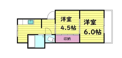 進和マンション【3階】の間取り