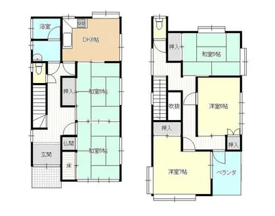 京都府舞鶴市字行永【一戸建】の間取り