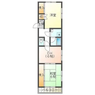 坂根ハイツ【2階】の間取り