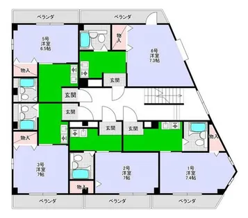愛知県名古屋市熱田区大宝1丁目【マンション】の間取り
