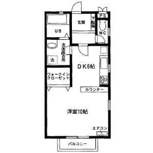 カノープス野田A棟【A-2号室】の間取り