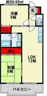 クレベール社ノ木【2階】の間取り
