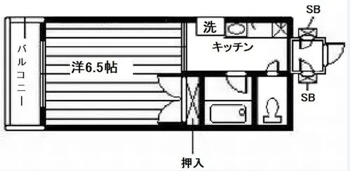 Ai World TATARA Ⅱ【302号室】の間取り
