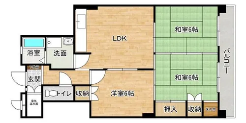 サンライフ小倉【3階】の間取り