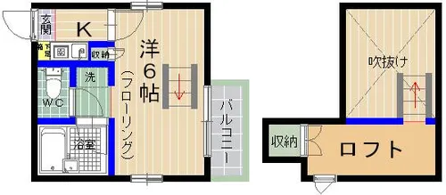 ラフィーネ香住ヶ丘ⅡB棟【203号室】の間取り