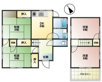 兵庫県高砂市百合丘【一戸建】の間取り
