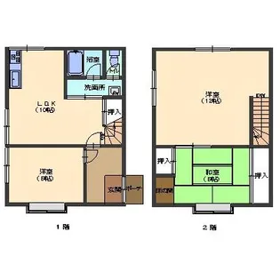 京都府宇治市木幡御蔵山【一戸建】の間取り