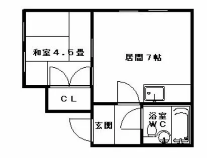 ホワイトビルA【505号室】の間取り