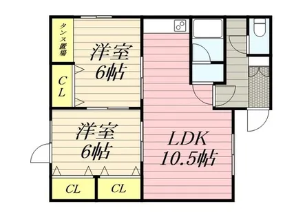 ゆうゆう荘ハルニレ【0102号室】の間取り