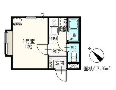 アップルハウス北34条III【2階】の間取り