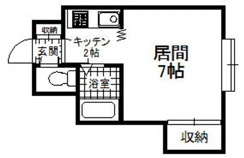 フロスティ北28B【2階】の間取り