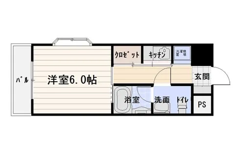 スパークリングタワー西門橋【8階】の間取り