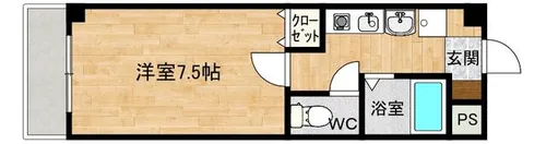 アメックス和白【501号室】の間取り