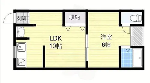 大阪府大阪市住吉区苅田7丁目【マンション】の間取り