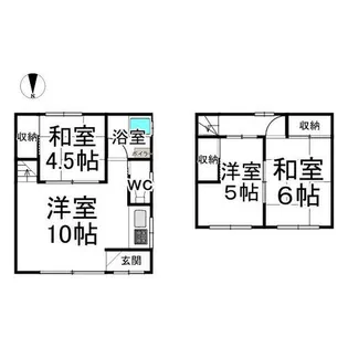 北海道帯広市東二条南26丁目【テラスハウス】の間取り