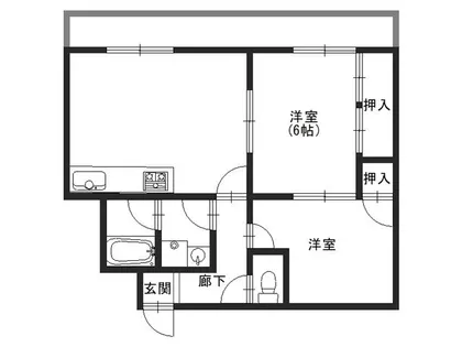 大阪府堺市北区奥本町1丁【マンション】の間取り
