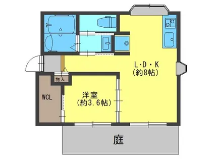 塔の町ハイツ【101号室】の間取り