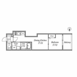 ハーモニーテラス太秦一ノ井町【2階】の間取り