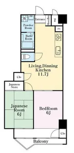 チサンマンション東山【5階】の間取り
