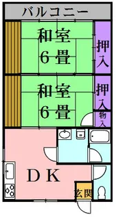 北村ハイツ【202号室】の間取り