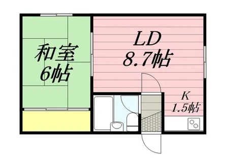 コーポさかい【0007号室】の間取り