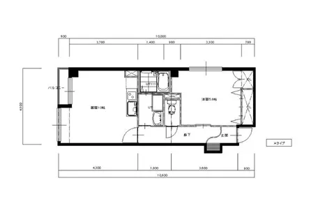 グリーンパークMS【3階】の間取り