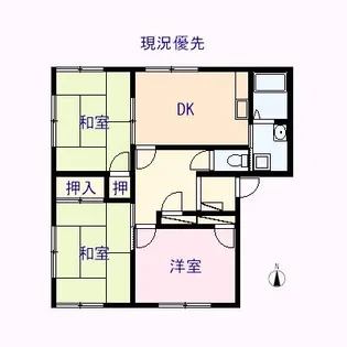 叶い坂【2-10号室】の間取り