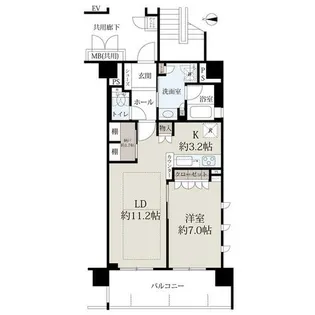 ローレルアイ大和八木【5階】の間取り