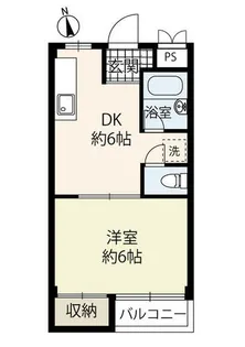 善積ハイツ【2階】の間取り