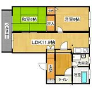 ランデルハイム仲原Ⅱ【B102号室】の外観