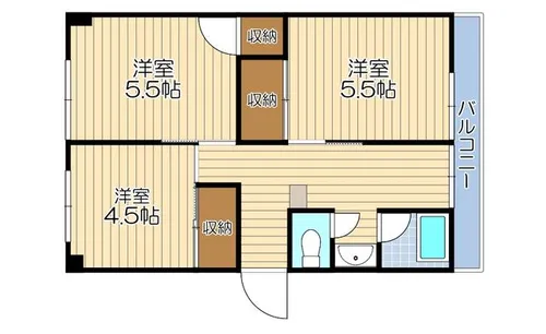 松井マンション【104号室】の間取り