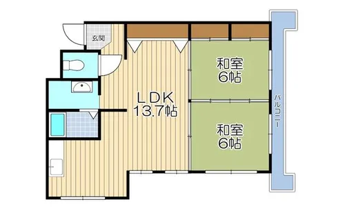 第三睦実ビル【501号室】の間取り