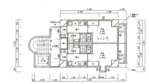 プレジデント大須【3階】の間取り