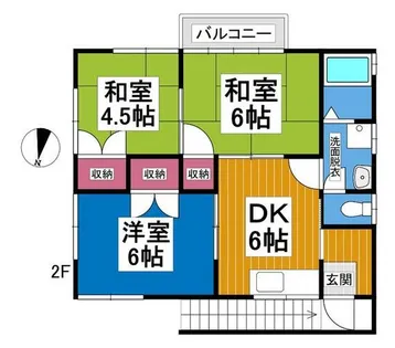福岡県大牟田市若宮町【アパート】の外観