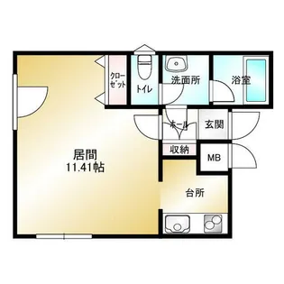 ラ・メール桑園【2階】の間取り
