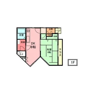 サファイア御立【A号室】の間取り