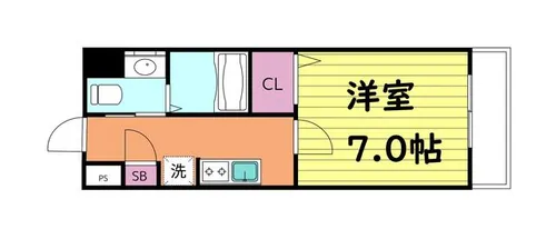 バルーンフラワー諏訪【6階】の間取り