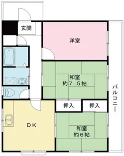 兵庫県伊丹市荒牧6丁目【マンション】の間取り