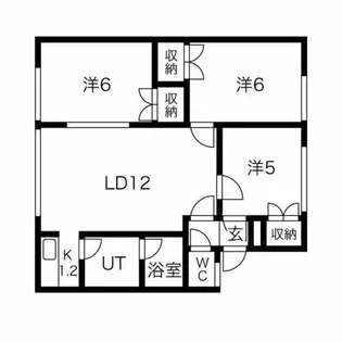 北海道岩見沢市七条東1丁目【アパート】の間取り
