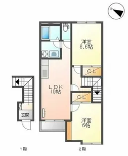 どんどんハウスⅡ【2階】の間取り
