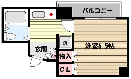 兵庫県神戸市東灘区住吉南町5丁目【マンション】の間取り