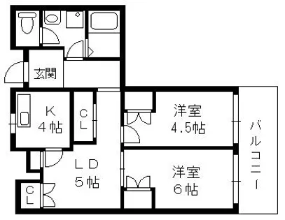 昭和レジデンス【2階】の間取り